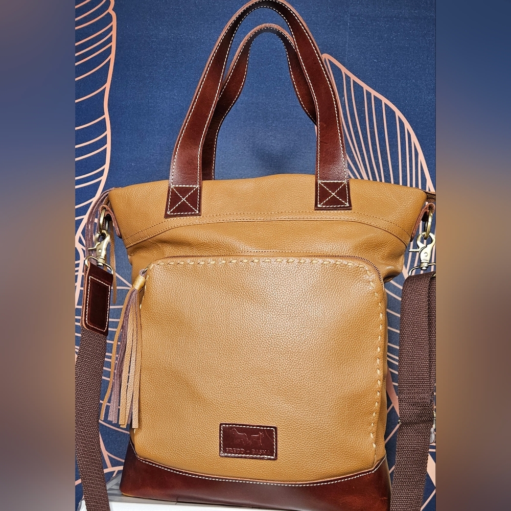Fredd + Basha Camel Leather Tote